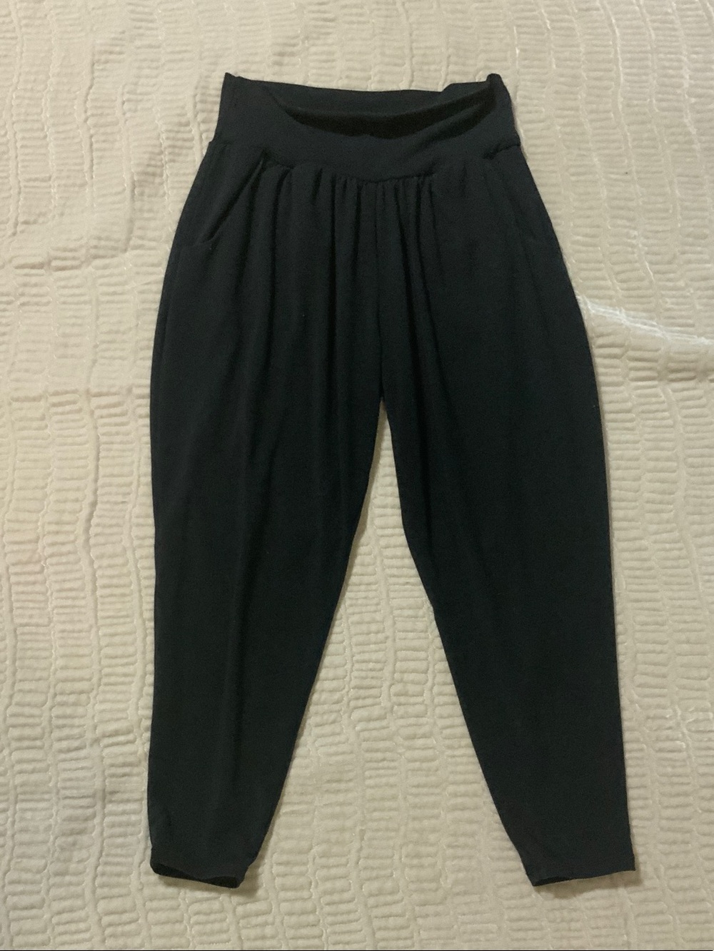 Prana Black Relaxed Tapered Jogger Pants